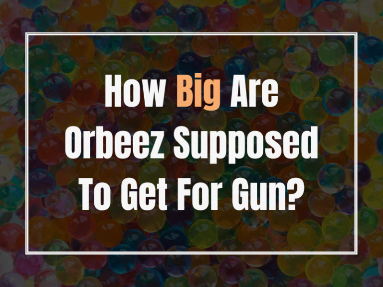 How Big Are Orbeez Supposed To Get For Gun