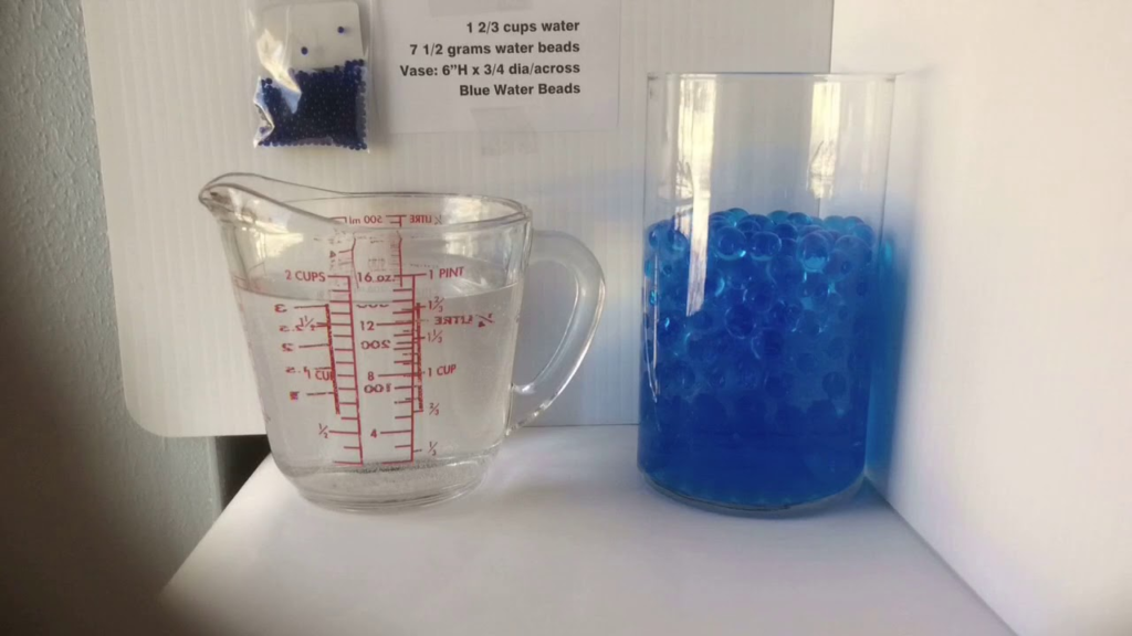 How do you accurately measure the water for orbeez soaking?